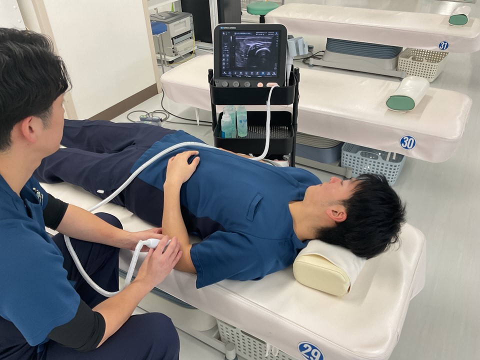 写真8エコーを使用した検査例②